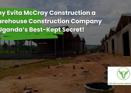 Evita McCray Construction, Uganda's premier warehouse construction company, showcasing a modern warehouse design.